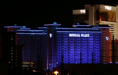 imperial palace at night